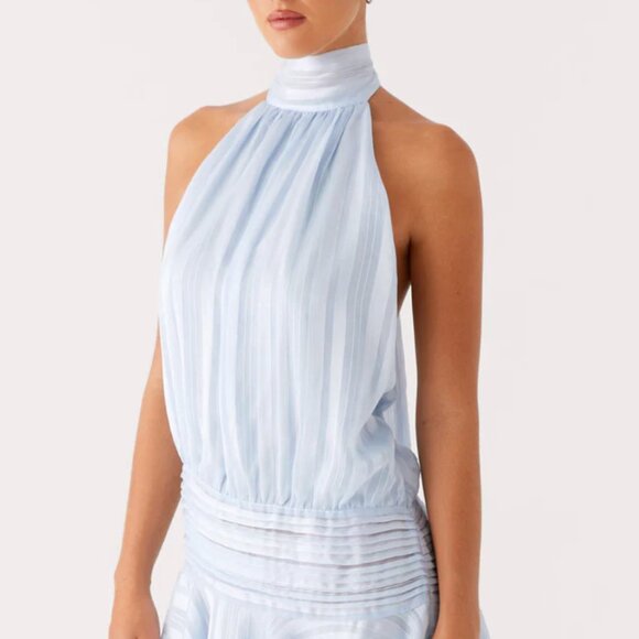 Peppermayo - Willow Chiffon Mini Dress - Blue - Picture 2 of 4